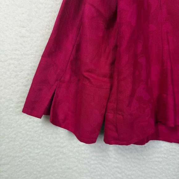 Jones Wear Jacket Womens 16 Pink Linen Cotton Floral Jacquard Blazer‎ Career - Picture 13 of 16